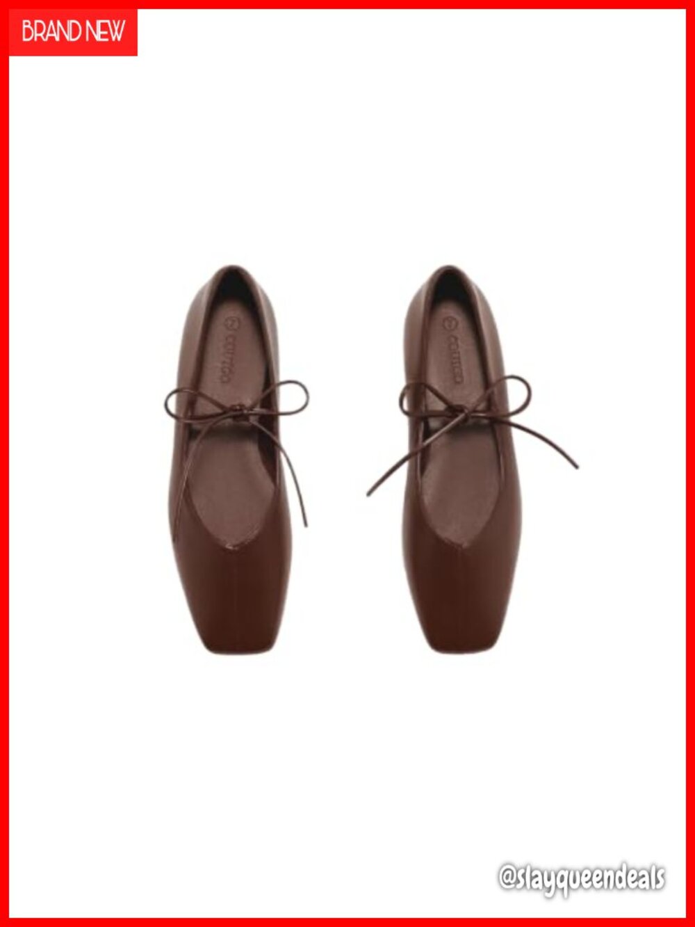 Womens Mary Jane Flats Lace Up Square Toe Faux Leather Ballet Comfort Dressy